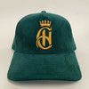 Crowned Heads Cord Snapback (Drk Green)