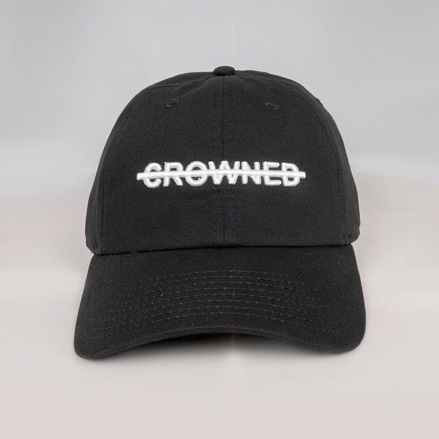 CROWNED DAD HAT (Black)