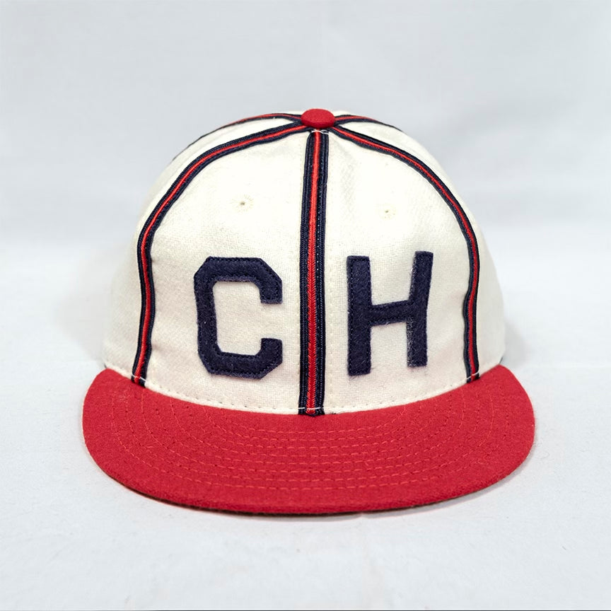 NWT Ebbets Field Flannels Blue White IW Vtg Wool Baseball